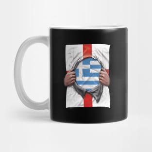 Greece Flag English Flag Ripped - Gift for Greek From Greece Mug